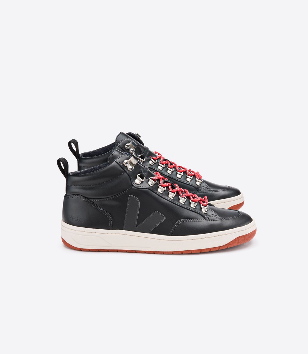 Veja Sneakers Mens - Roraima Bastille Leather - Black - 1679VBNEP